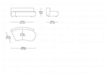 initial / terminal curved element